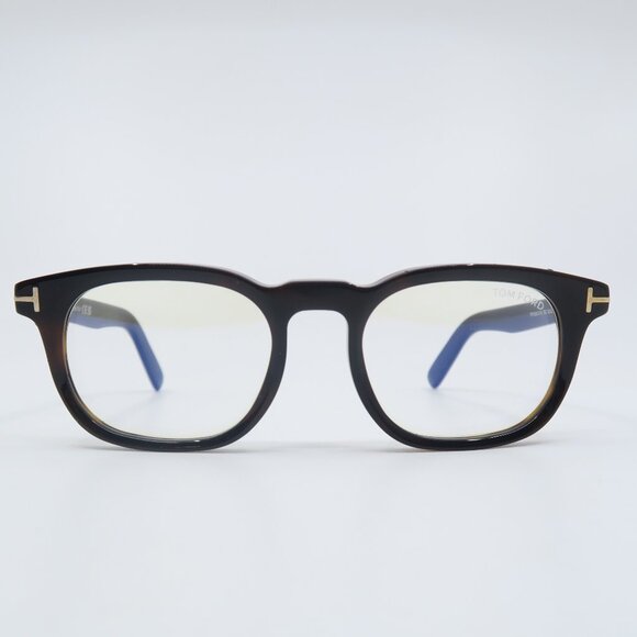 Tom Ford TF 5930-D-B 52mm Black-Blue Block Lenses, New Eyeglasses. - Picture 1 of 7